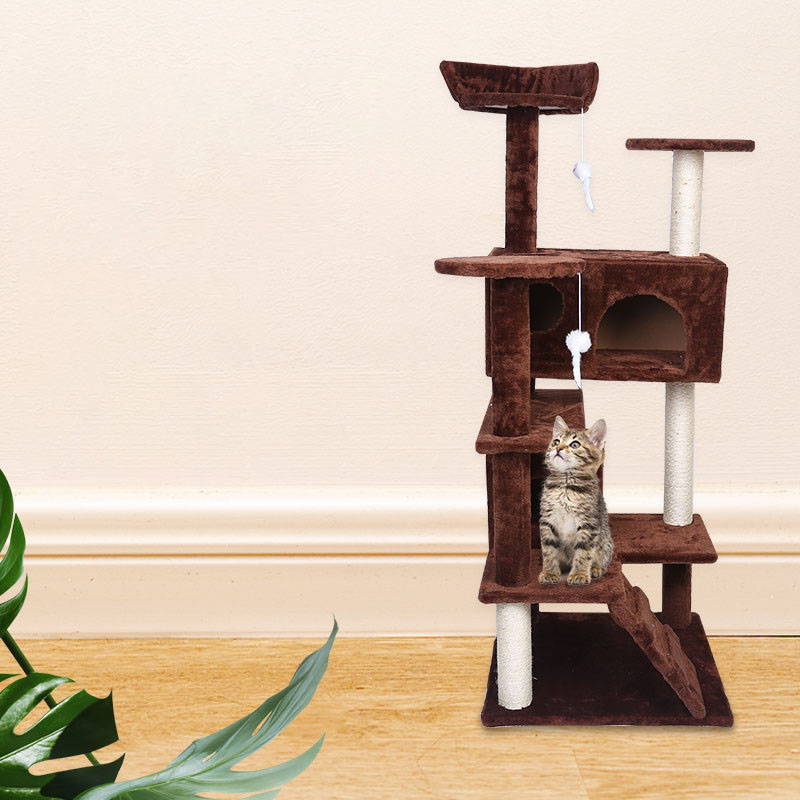 Elevate Your Cat's Playtime with the Pet Luxury Villa Climbing Frame